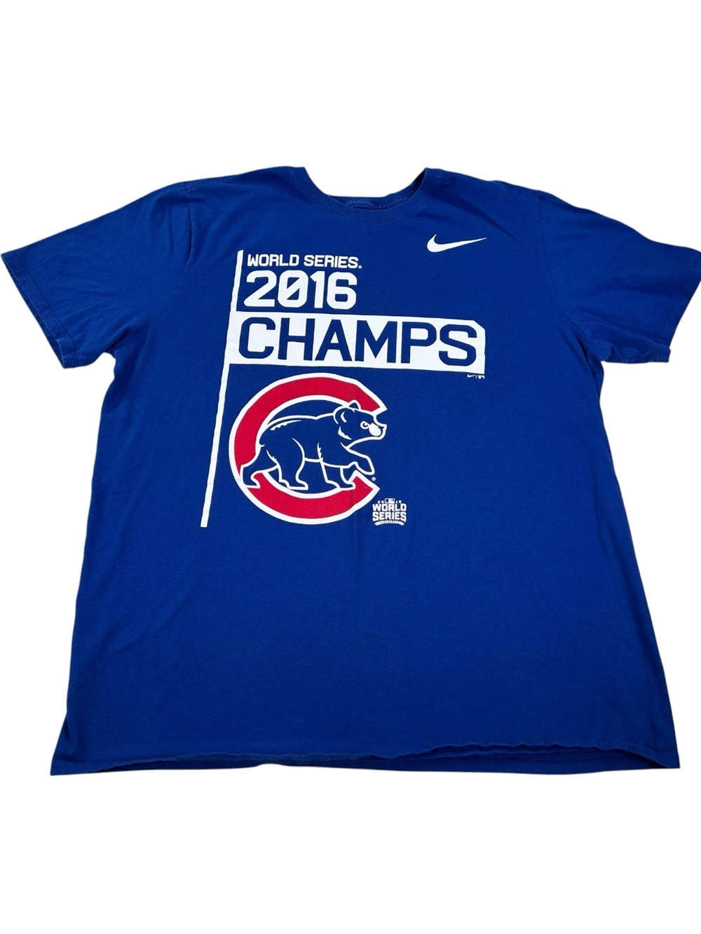 Nike Chicago Cubs 2016 World Series Champions T-Shirt Men’s XL Blue MLB Baseball